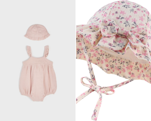 Baby clothes - girl cover photo collage