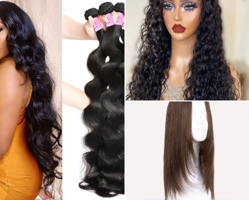 100% Wigs cover photo collage