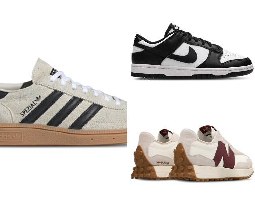 Shoes and clothes cover photo collage