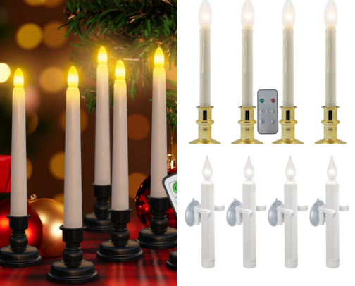 Window Candles With Sensors That Finally Made My House Look Warm at Dark cover photo collage