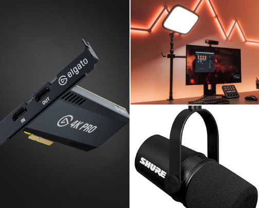 Recommended Streamer Equipment cover photo collage