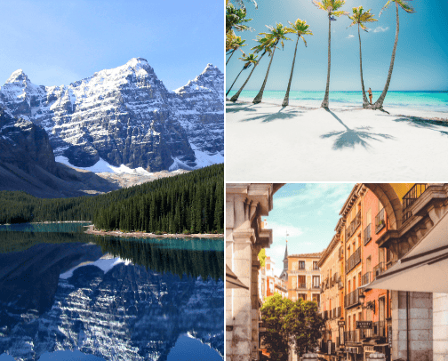 Favorite Travel Destinations cover photo collage