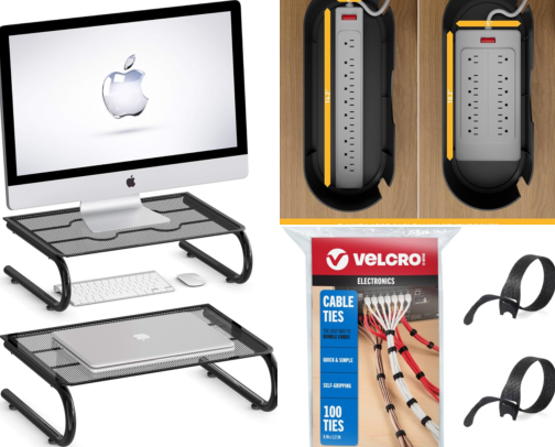 WFH Desk, But Make It Calm: Home Office Organization for Working Moms cover photo collage