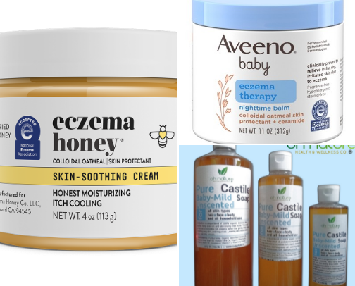 Best items for babies with eczema cover photo collage