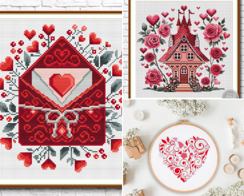 25 Love Cross Stitch Patterns I Recommend cover photo collage