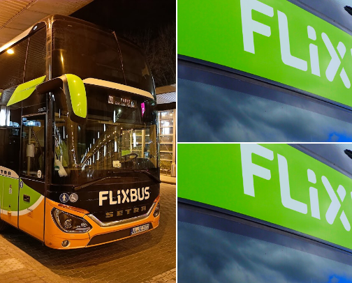 FlixBus ticket cover photo collage
