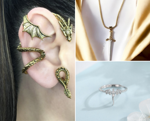 Enchanted Adornments: Jewelry for the Fantastical Soul cover photo collage