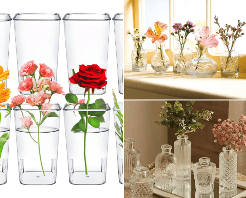Acrylic Vase Walmart🏪 cover photo collage