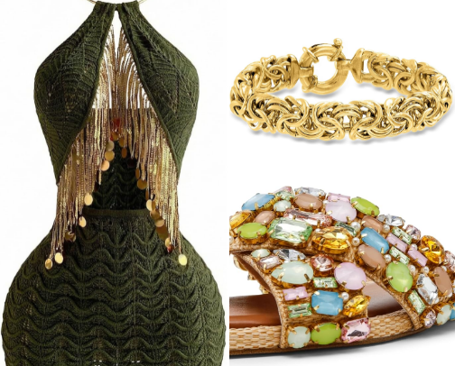 How to Style Gold Jewelry with Summer Outfits: Aesthetic Trend Guide cover photo collage