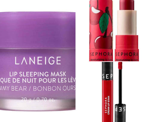 makeup and skincare cover photo collage