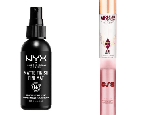 Setting spray recommendations cover photo collage
