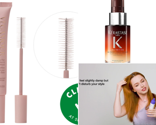 Hair Care Holy Grails for Thick, Straight Hair (From Someone Who’s Tried Everything) cover photo collage