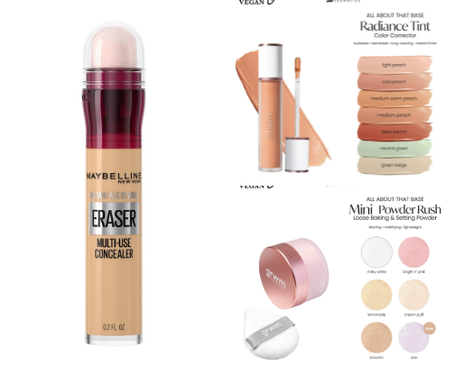 everyday makeup faves 💄 cover photo collage