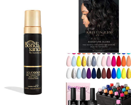 Glow up at home 💅🏻 cover photo collage