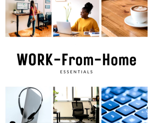 ✅ Must-Haves for a Productive Work From Home Job ✅ cover photo collage