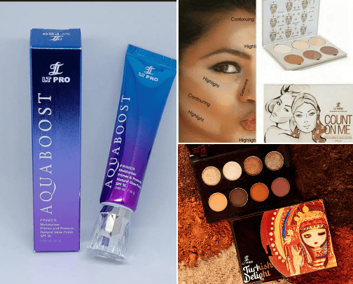Cosmetics cover photo collage
