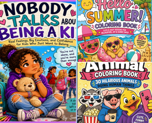 Susan's Books cover photo collage