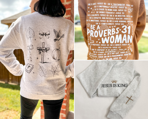 ⚠️New discovery!! ⚠️Super cute faith clothes & accessories!! ✝️✨ cover photo collage