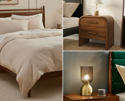 Modern Organic Bedroom Essentials cover photo collage