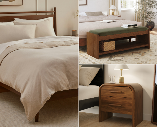 Modern Organic Bedroom Essentials cover photo collage