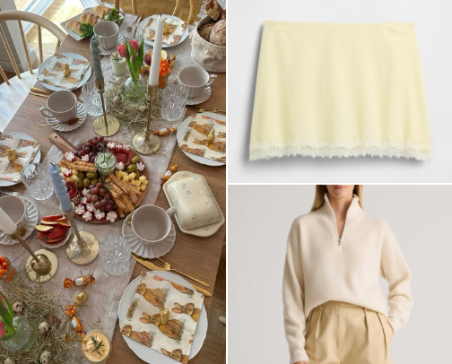 Easter family brunch outfits styled by looks cover photo collage