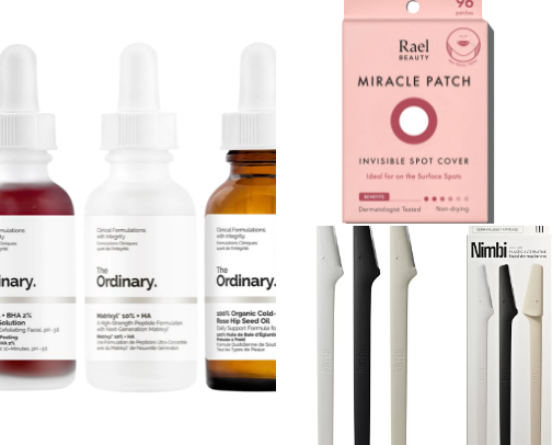 Skin care cover photo collage