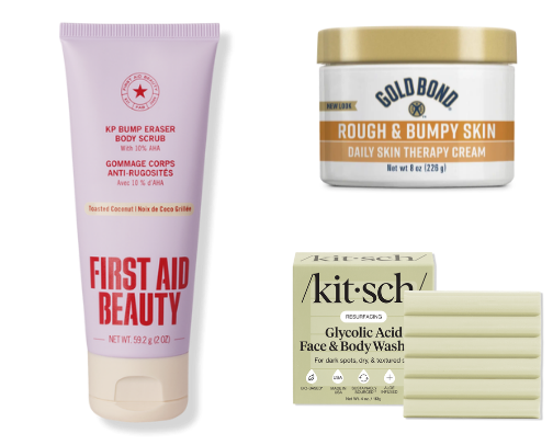 Best Affordable Products to Treat Keratosis Pilaris cover photo collage