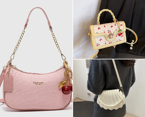 My favorite temu handbags cover photo collage