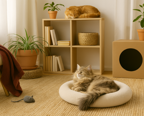 How to Make Your Home Feel Like a Cat's Favorite Place cover photo collage