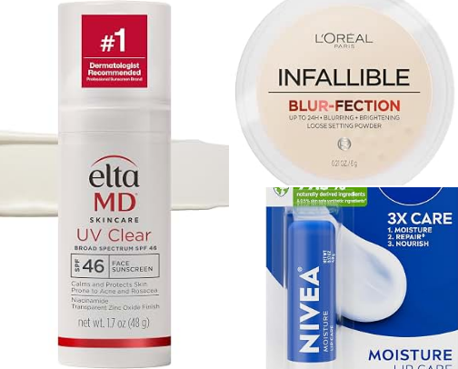 Travel Beauty Essentials: Skincare, Makeup & Tools cover photo collage