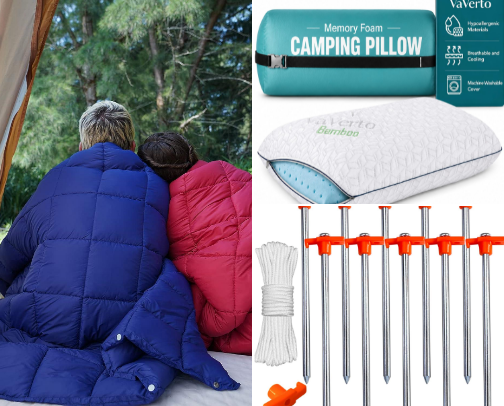 Beginner Friendly Camping Items cover photo collage