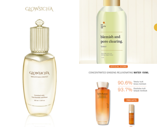Shopee x Etsy Refreshing Facial Toner – Lightweight Formula for Clear & Healthy Skin cover photo collage