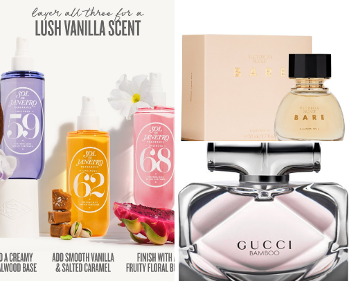 Fav perfumes cover photo collage
