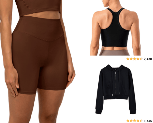 AMAZON WORKOUT FITS cover photo collage