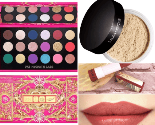 Makeup products cover photo collage