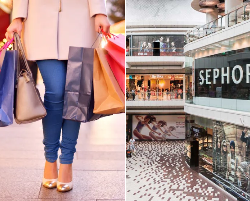 Shopping spots cover photo collage