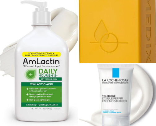 Beauty products for melanated skin cover photo collage