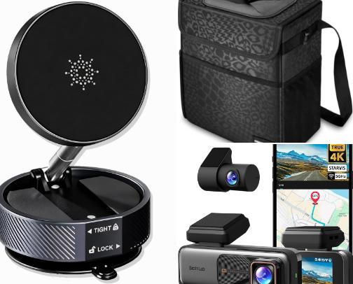 Essential items you should have in your car cover photo collage