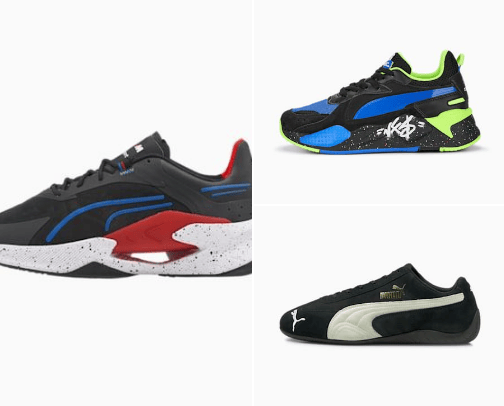 Puma shoes (cars) cover photo collage