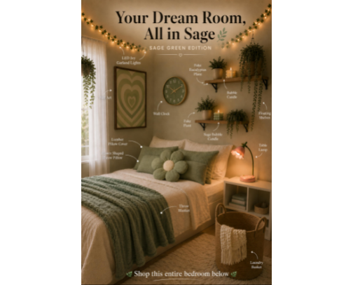 Everything You Need for A Sage-Inspired Bedroom cover photo collage