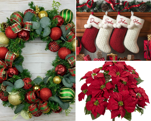 Classic Christmas Decor cover photo collage