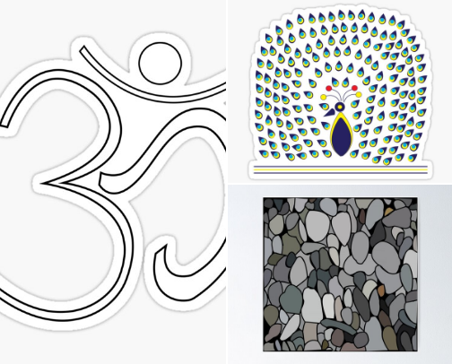 Nisha Prabhu Designs | Modern Geometric Patterns & Whimsical Illustrations cover photo collage