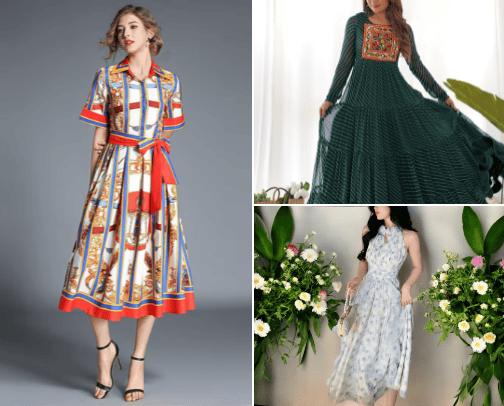 Cute Dress & Elegan cover photo collage