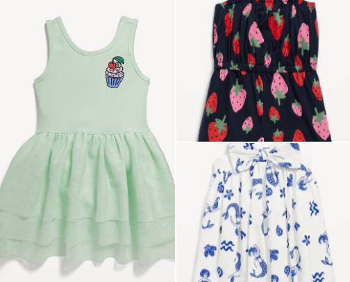 Toddler girls clothes - summer edition cover photo collage