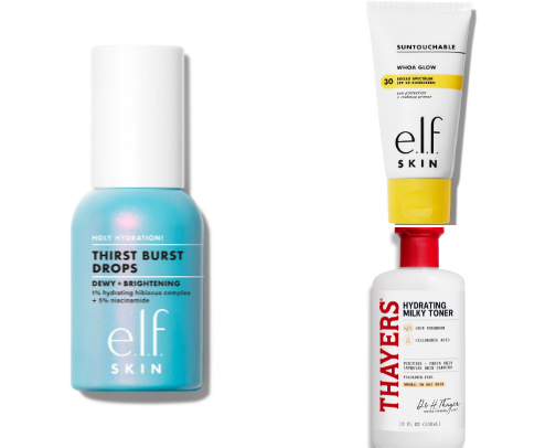 Vital drugstore makeup routine cover photo collage