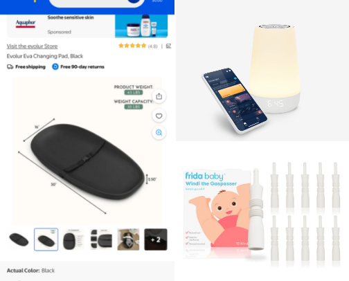 Top Baby Registry Items cover photo collage