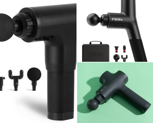 Muscle massage gun cover photo collage