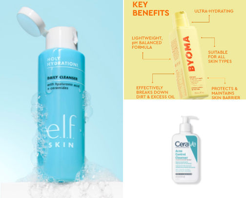 best affordable face washes for sensitive combo skin w redness and occasional acne cover photo collage
