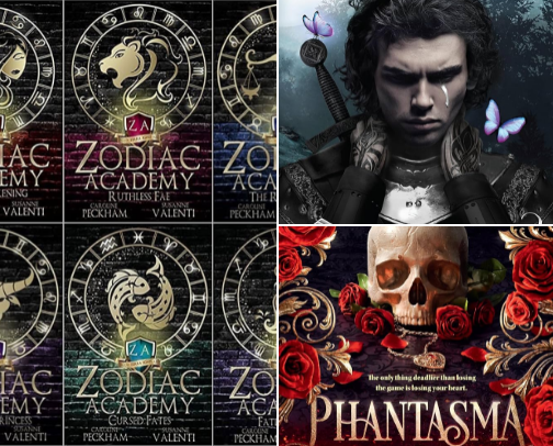 My favorite romantasy books! 🖤 cover photo collage