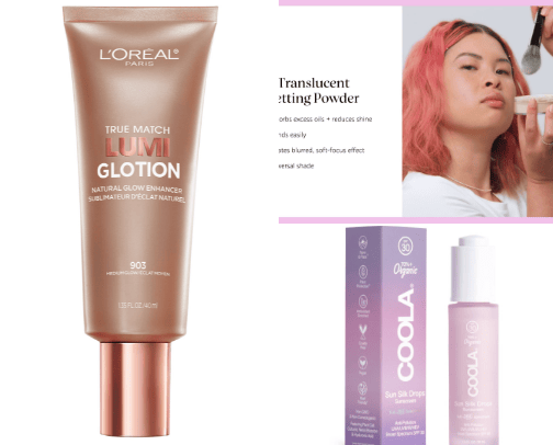 Beauty Items cover photo collage